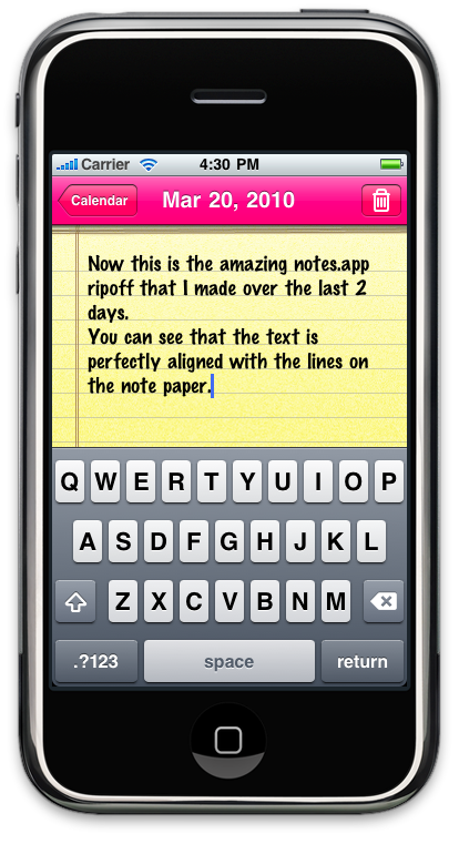 Notes in iWoman