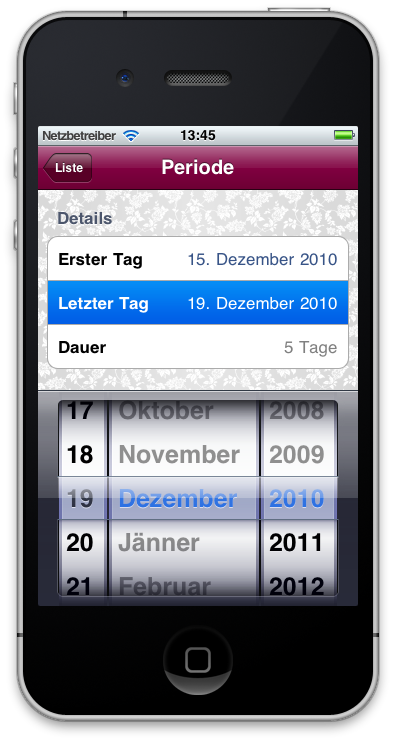 iWoman Date Picker