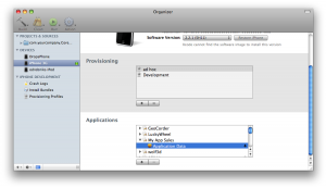 Transfer Data via Organizer
