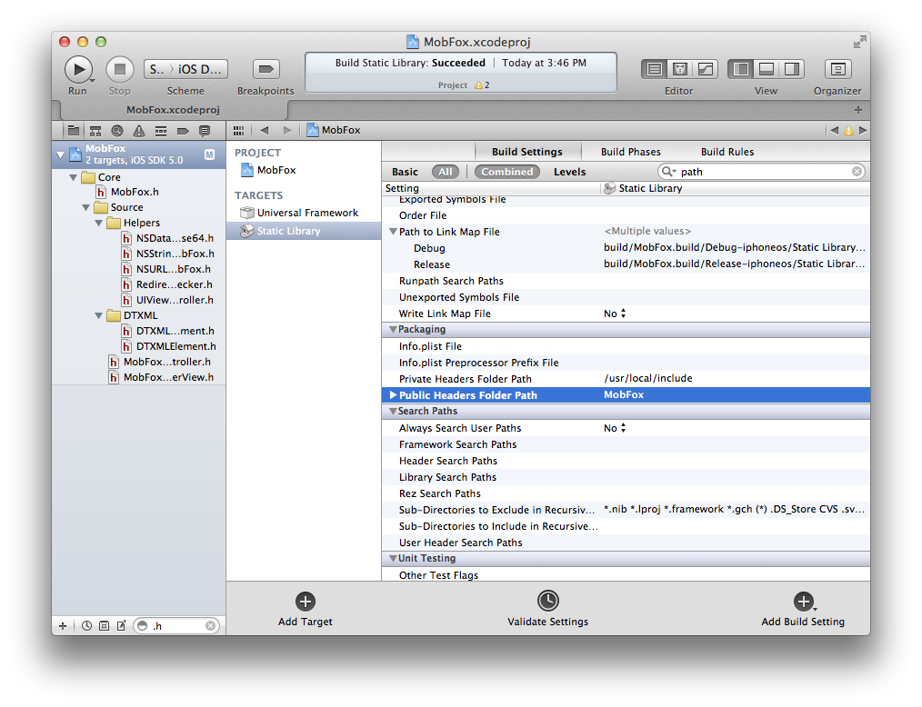 Xcode framework